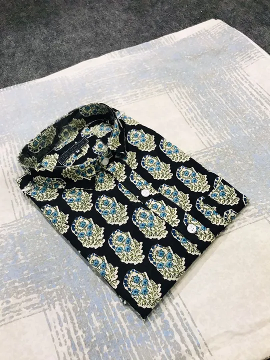 Half Sleeves Sanganeri Printed Shirts 60*60 Cotton / Cod Available / Starting Price uploaded by Hindustan Trading Company on 5/17/2023