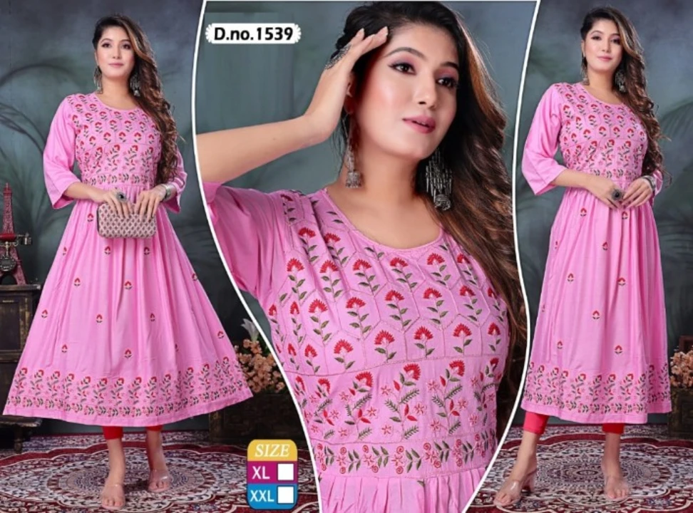 Only wholesale Aline Kurtis  uploaded by BHATTAD TEXTILE AGENCY  on 5/17/2023