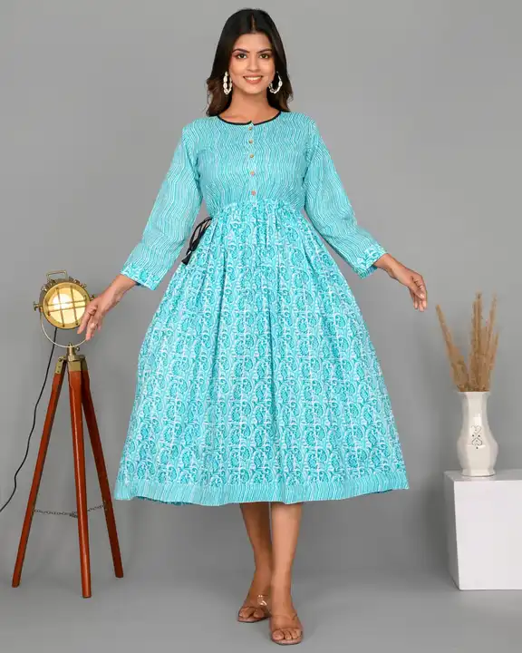 Cotton block print kurti, shipping extra  uploaded by Crazy unit on 5/17/2023