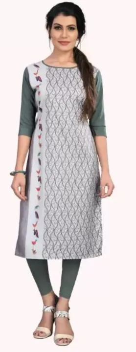 Kurti in heavy print uploaded by G V CREATION on 5/17/2023