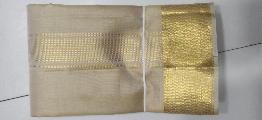 Dothi and Kanduva  4.10meters dothi 2.10meters Kanduva pure silk hand loom uploaded by Sri Lakshmi khadi on 5/17/2023