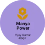 Business logo of Manya power solutions