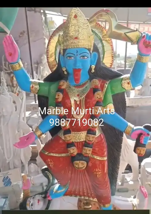 Man Kali Murti marble uploaded by Marble murti arts on 5/17/2023