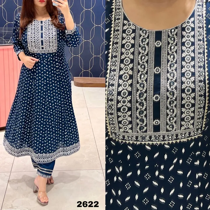 Rutba khan blue  uploaded by Shree lady fashion - SLF on 5/17/2023