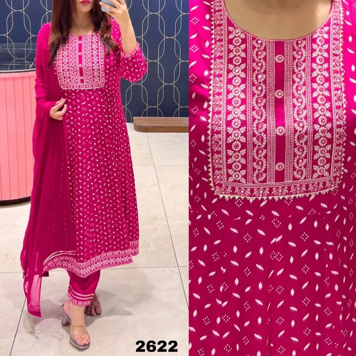 Rutba khan 2622 pink uploaded by Shree lady fashion - SLF on 5/17/2023