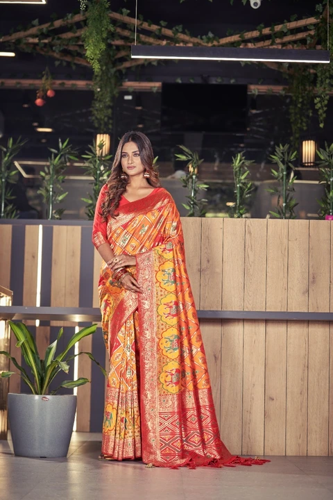 Patola saree uploaded by Cara Textiles on 5/17/2023