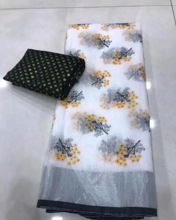 Beautiful cotton  Embroidery saree  uploaded by G V CREATION on 5/17/2023