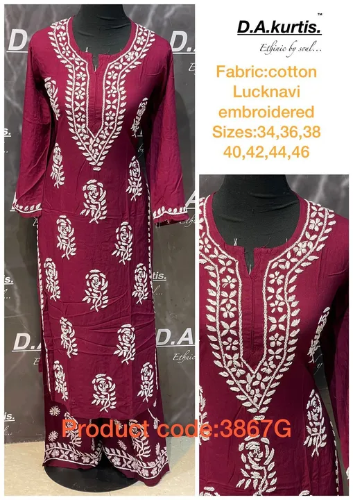  



Fabric:reyon
Hand work plazzo n kurti set
Size:34,36,38,40,42,44,46


 uploaded by Wedding collection on 5/3/2024