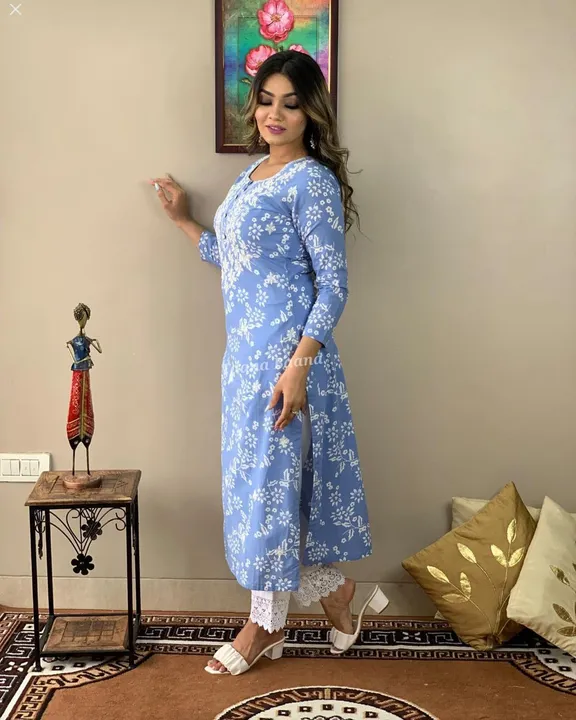 Kurti with pant. uploaded by Aman fashion's on 5/17/2023