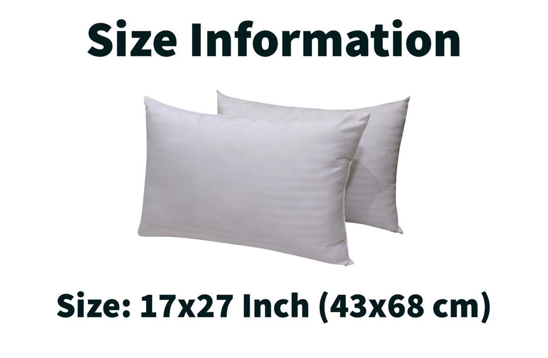 Microfiber 17*27 inch white stripes pillow pack of 2  uploaded by Fashion 4 trenz on 5/17/2023