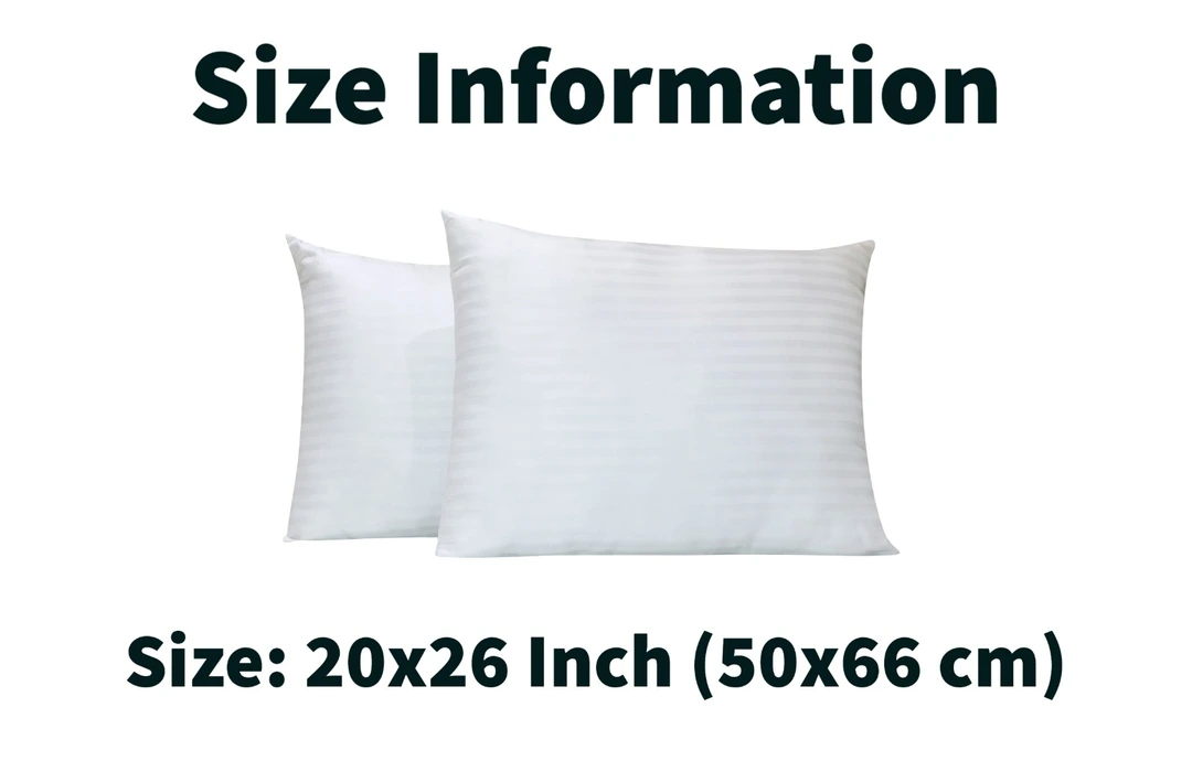 Microfiber 20*26 inch white stripes pillow pack of 2  uploaded by Fashion 4 trenz on 5/17/2023
