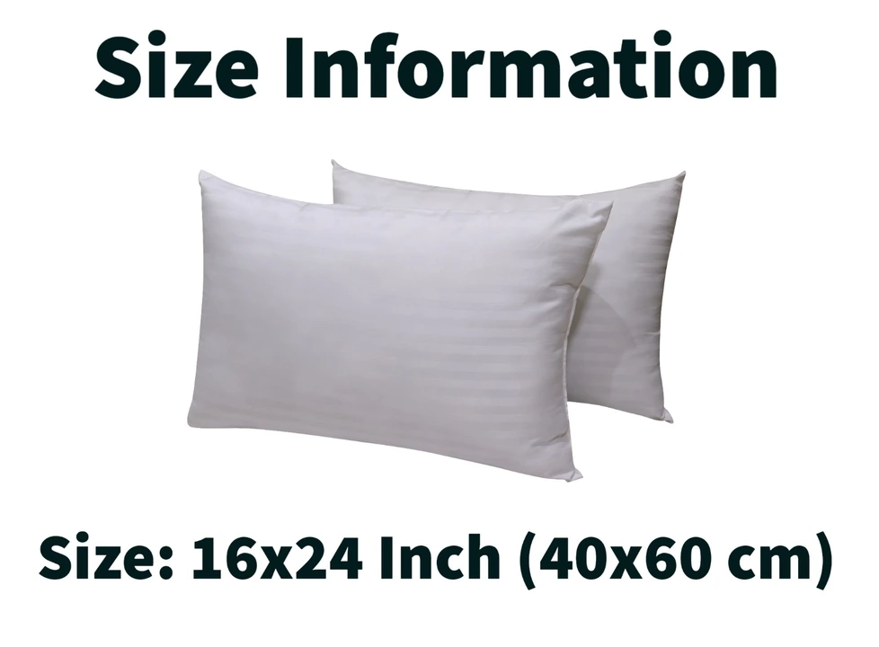 Microfiber 16*24 inch white stripes pillow pack of 2  uploaded by Fashion 4 trenz on 5/17/2023