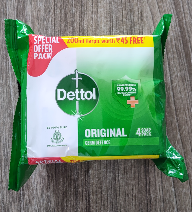 Dettol Soap 300  Gm Pack 200 ml Harpic free  uploaded by Usha Industries on 6/2/2024