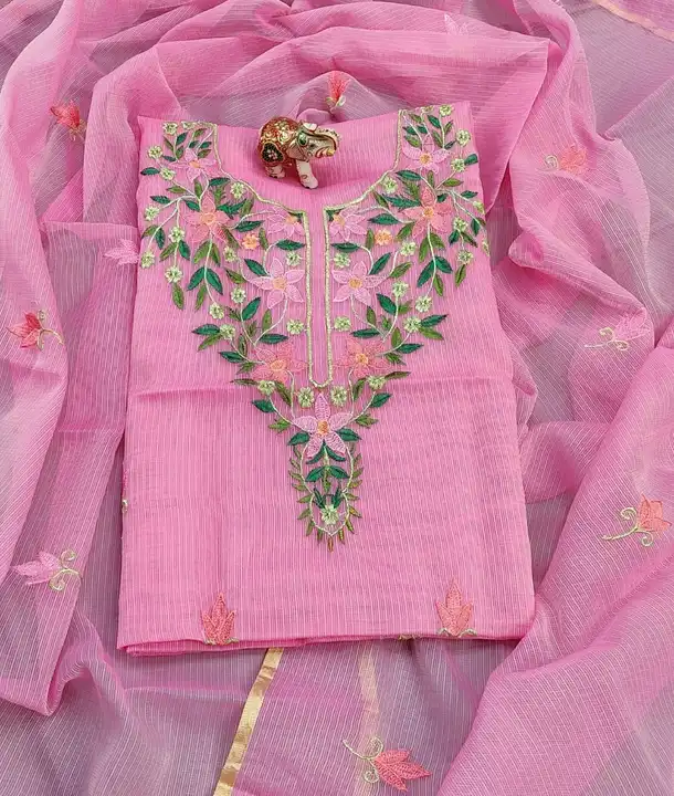 Embroidery work suit  uploaded by Ansari Handloom on 5/17/2023
