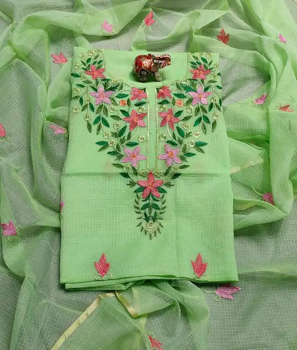 Embroidery work suit  uploaded by Ansari Handloom on 5/30/2024
