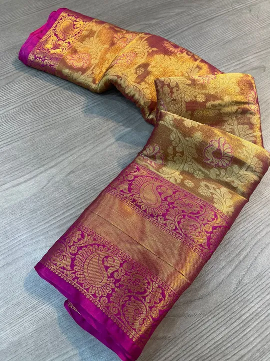 *New Premium And High Quality Kanjiveram Soft and Smooth Silk Saree That is Super Stylish and Pretty uploaded by Miss Lifestyle on 5/17/2023