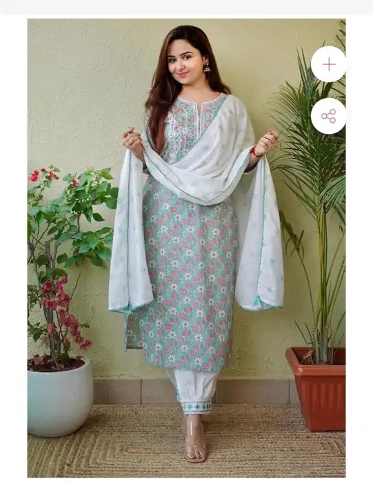 Kurti pant with dupatta  uploaded by business on 5/17/2023