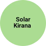 Business logo of Solar kirana