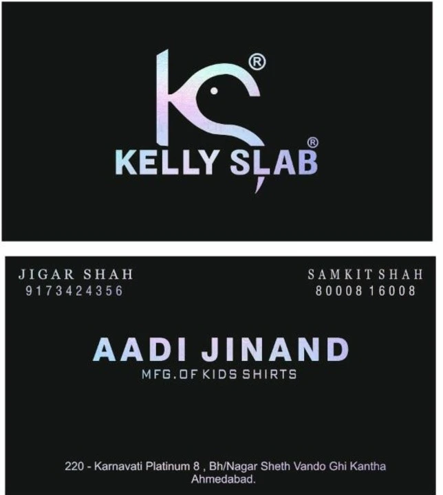 Visiting card store images of KELLYSLAB