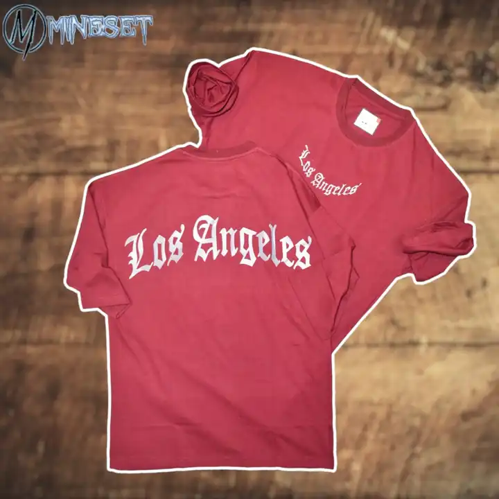 Drop shoulder Los angeles printed t-shirt  uploaded by MineSet fashion on 5/17/2023