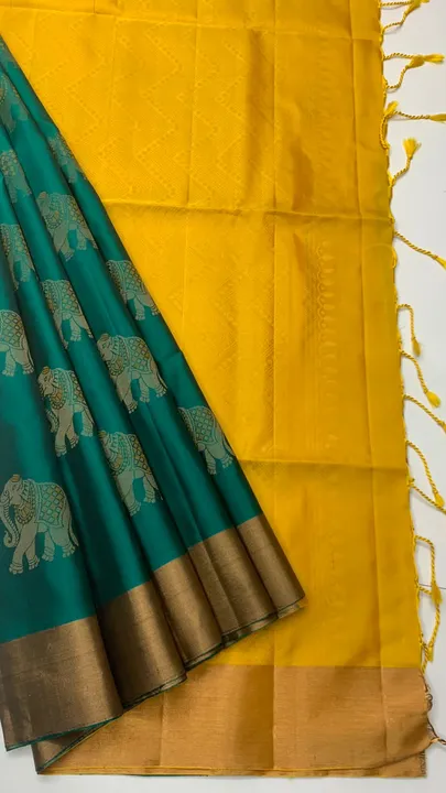 Handloom made soft silk saree  uploaded by Ruthran silks on 5/17/2023