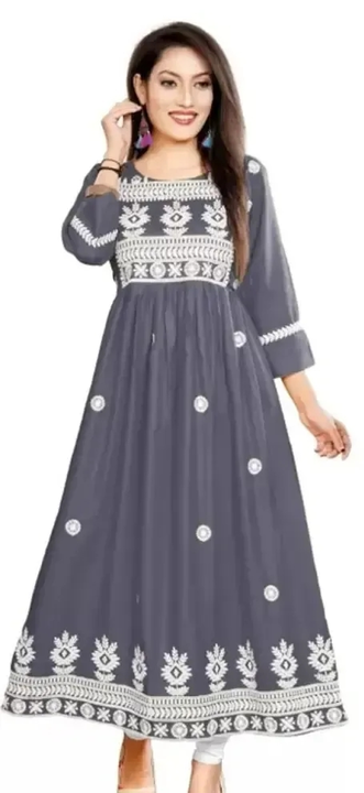 KUNJAL ATTRACTIVE EMBROIDARY ANARKALI uploaded by Girls collection  on 5/17/2023