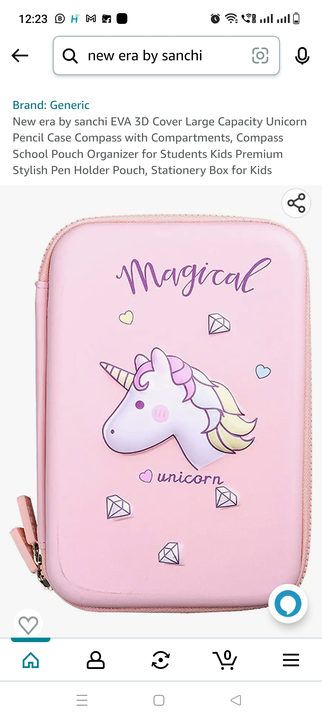 Unicorn notebook style stationery pouch uploaded by New Era on 5/17/2023