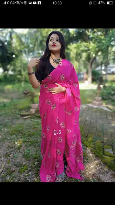 Printed saree uploaded by Sayanshop on 5/17/2023