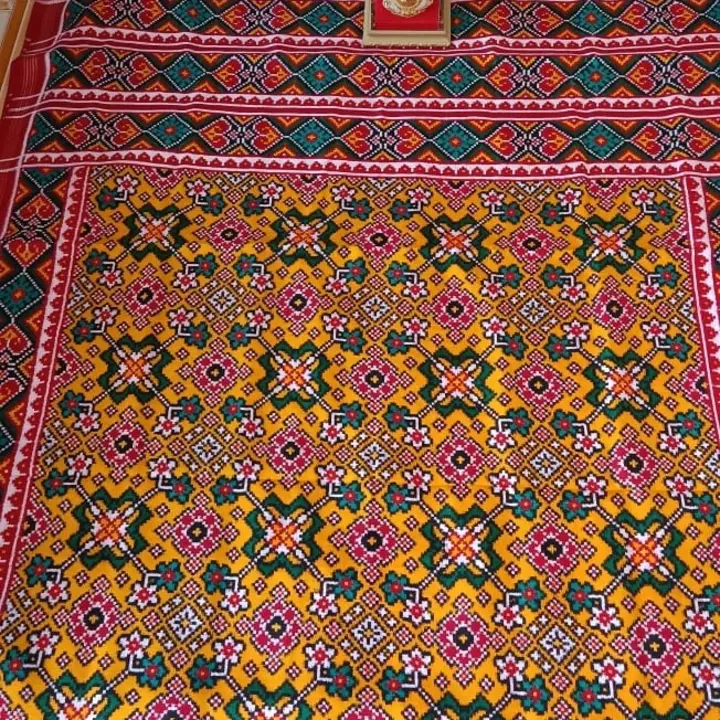 Pure Silk Double Ikat Patola Saree  uploaded by Diya Handicraft on 5/17/2023