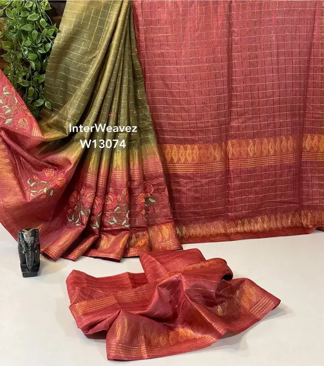 Kota silks embroidery work sarees  uploaded by M S handloom  on 5/17/2023
