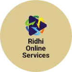 Business logo of RIDHI ONLINE SERVICES