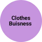 Business logo of Clothes buisness