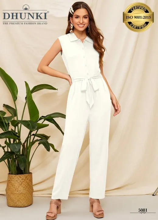 Post image Brand: *Dhunki*®️
        *The Premium Fashion Brand*

SKU: Dhunki 5081

Fabric: *premium vista Georgette)*

Speciality: designer jumpsuit with fabric belt

Colors : same size, four different colour in a set

Price: ₹400*4 =₹1599/-

1 Catalogue = *4 pis* 

Size: M(38), XL(42)
 
Stitched Type : *Full Stitched*

Sleeve :  Sleeveless

Single not available

*Limited Edition*

GST : 5% Extra

Shipping Extra