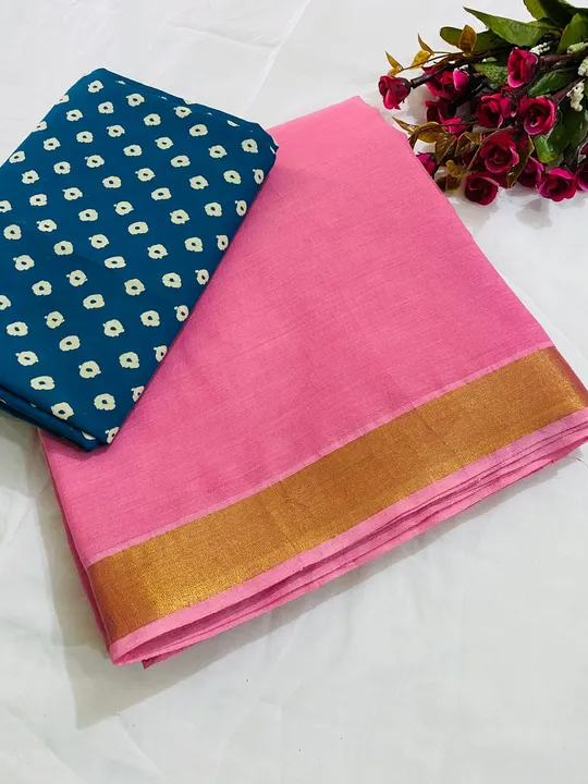 Cotton mul-mul kerala border saree uploaded by business on 5/18/2023