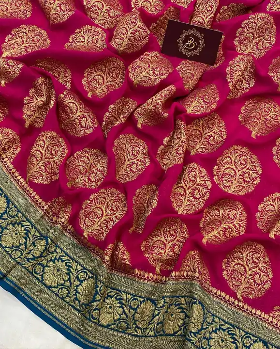 Banarasi semi Georgette soft silk saree  uploaded by Rhaman Silk sarees on 5/18/2023