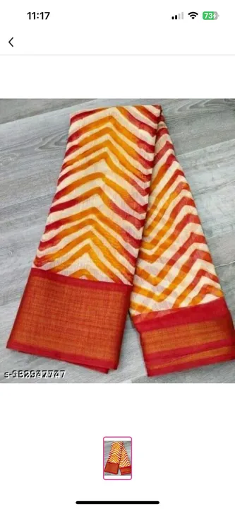 Laheriya cotton women saree uploaded by Metro Textiles on 5/18/2023
