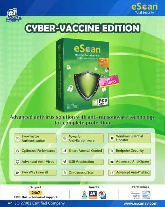 Escan internet security 1pc 1 yr  uploaded by business on 5/18/2023