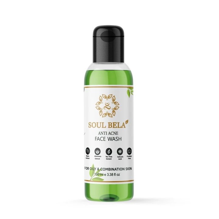Soul Bela Oil Control Anti Acne Face Wash-
100ml | Controls acne | Removes Excess Oil | SLS & Parabe uploaded by business on 5/18/2023