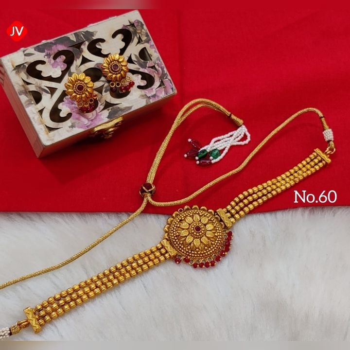 Post image Choker JV brand if anyone want to purchase or reseller interested in maharshtrian jewellery travelling message me and join my group