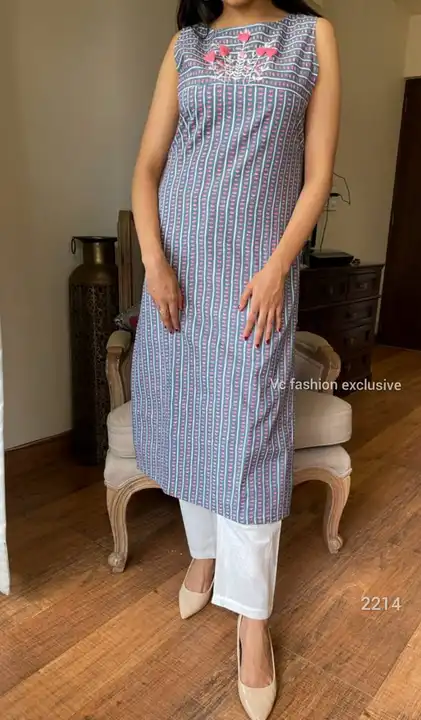 New launch

Pure printed Cotton work kurti  , beautiful thread embroidery mirror work on yoke and si uploaded by Mahipal Singh on 5/18/2023
