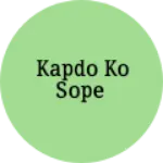 Business logo of Kapdo ko sope