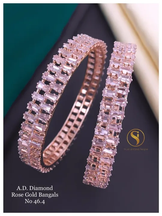 AD diamond bangles uploaded by business on 5/18/2023