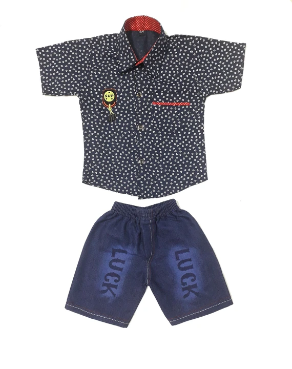 Shirts and jeans Shorts set  uploaded by Abjal dresses on 5/18/2023