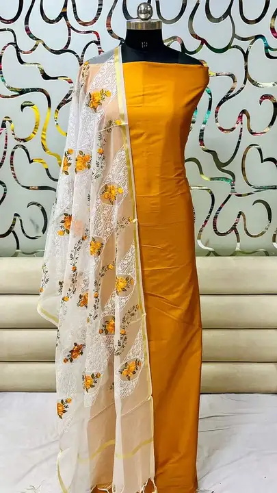 Banarasi suit  uploaded by Z i silk fabrics on 5/18/2023