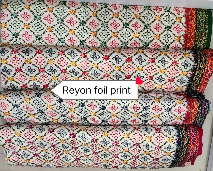 Reyon foil print  uploaded by Keshviii collctn on 5/18/2023
