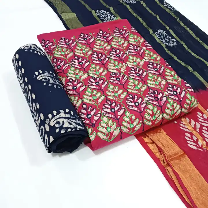 Batik work suits uploaded by Vinayak creation on 5/18/2023