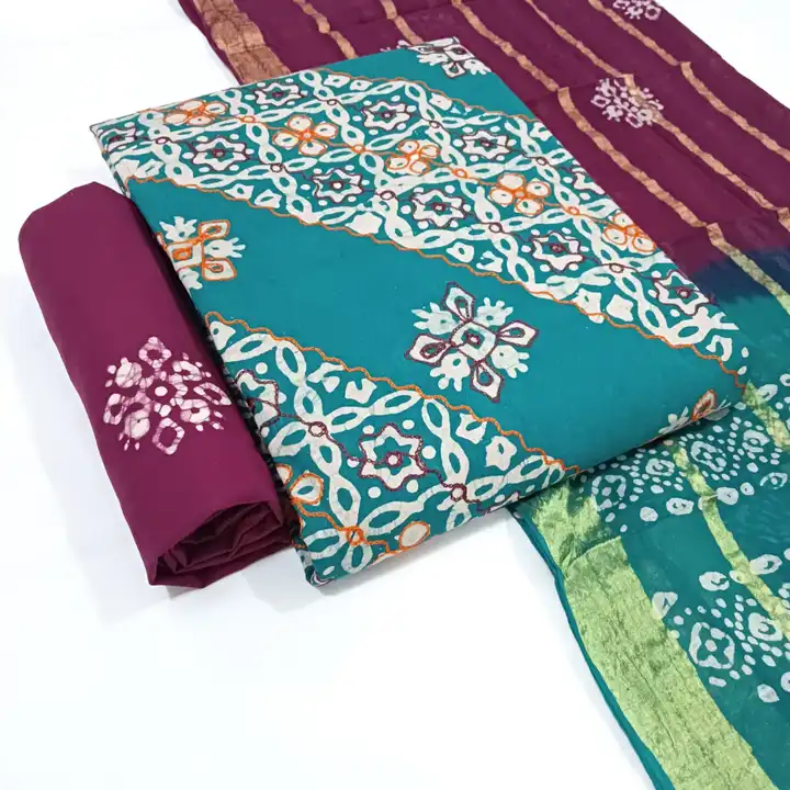 Batik work suits uploaded by Vinayak creation on 5/18/2023