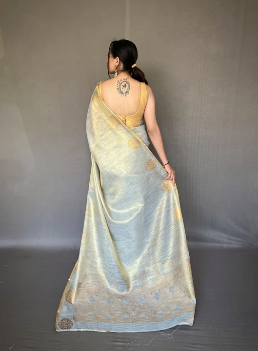 Tissue silk saree uploaded by Miss Lifestyle on 5/18/2023