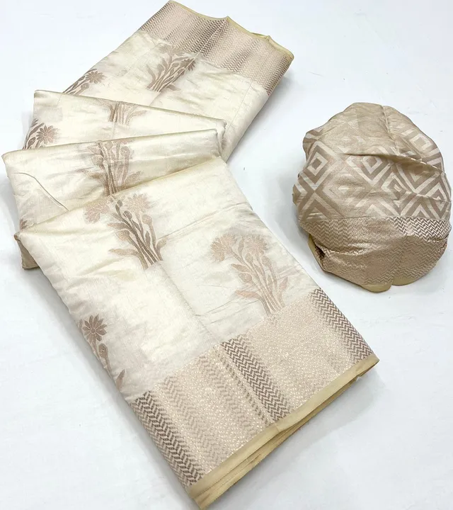 Pure raw silk saree with rich palu and rich blouse uploaded by Sai prem sarees 9904179558 on 5/18/2023
