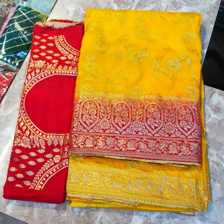 Dola silk febric saree  uploaded by All in one saree bazzar on 5/18/2023